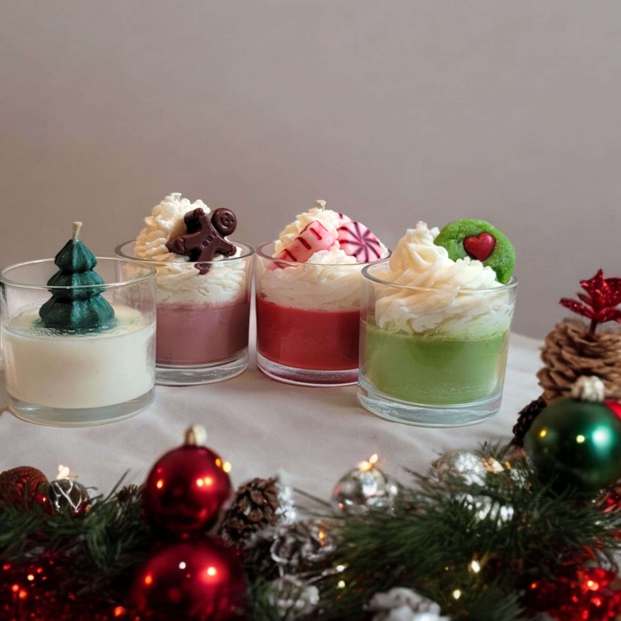 The mini holiday candle collection