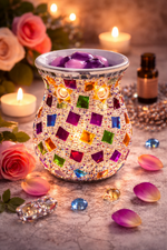 Load image into Gallery viewer, Celestial Glow Mosaic Wax Warmer
