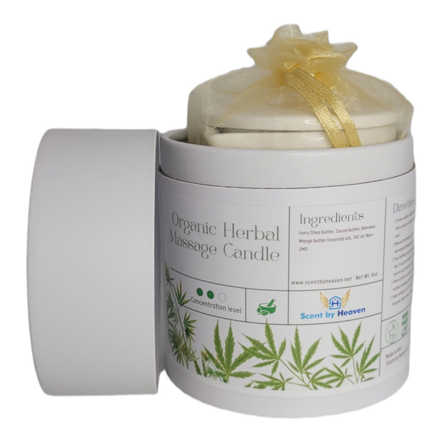Organic Herbal massage candle - Scent by Heaven