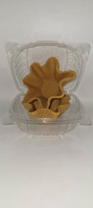 Wax waffle cone bowls for dessert candles